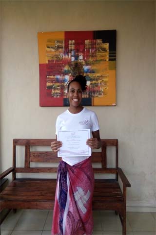 Reeva Bali Spa School Student